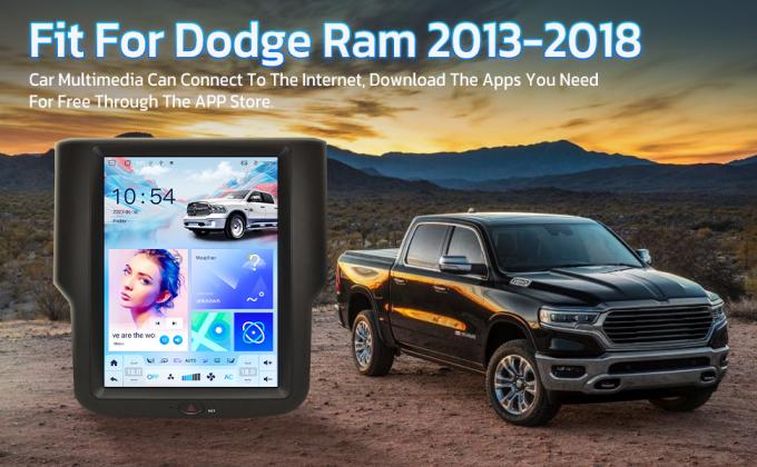 VIKNAV Wireless Car 1500 สำหรับ Dodge Ram Radio Upgrade 2014 2015 2016 2017 ขนาด 10.4 นิ้ว 0