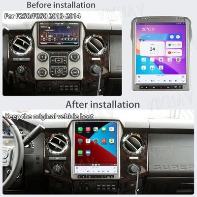Viknav 12.1Inch Android Touch Screen Car Radio Ford F250 2013 2014 Carplay Auto Stereo Aftermarket Head Unit Video Player