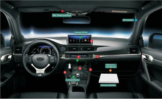 10.25Inch Android Car Aftermarket Radio For Lexus CT200 2014-2020 Headunit