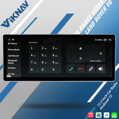 VIKNAV 12.3inch Car Radio For Land Range Rover Vogue V8 L322 2002-2012 Touch Screen GPS Navigation Multimedia Stereo Player