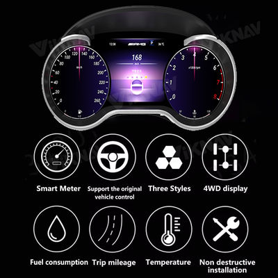 VIKNAV 12.3” Digital Cluster Speedometer For Mercedes Benz R500 GL450 2005-2010