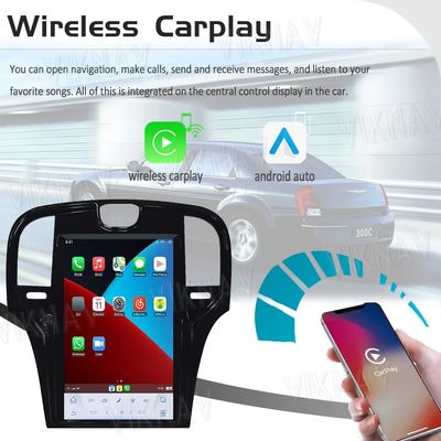 Android Qualcomm Aftermarket Chrysler 300C Radio Head Unit 2013-2017 2018 2019 2 Din