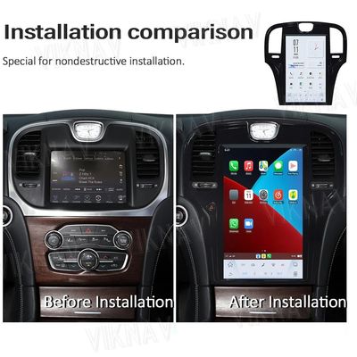 Android Qualcomm Aftermarket Chrysler 300C Radio Head Unit 2013-2017 2018 2019 2 Din