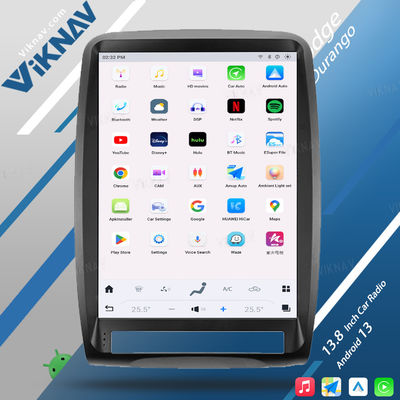 VIKNAV 13.8 inch Car Radio For Dodge Durango 2011-2013 Tape Recorder Android 13 ODM