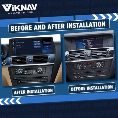 Viknav 12.3 inch Car Radio For BMW X3 X4 F25 F26 2011 2012 2013 CIC System Wireless Multimedia Player GPS Navigation And