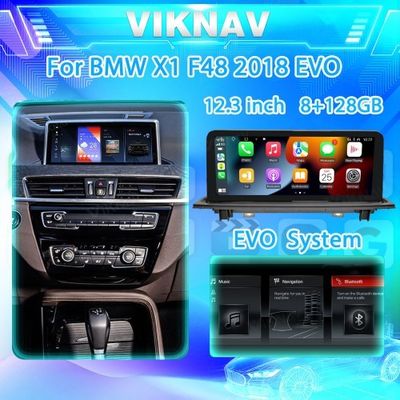 Wireless 12.3 Inch auto android head unit Radio For BMW X1 F48 2018 EVO System Multimedia Player