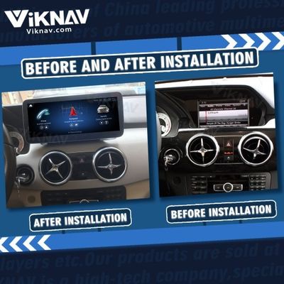 Viknav 12.3 Inch Android 8 Core Car Player Multimedia Radio For Benz GLK Class X204 2008-2016 GPS Navigation(NTG4.5)