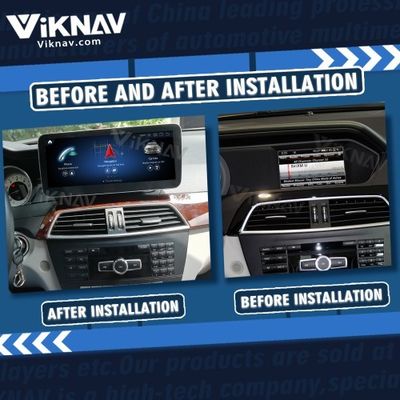 Viknav Android Car Radio For Mercedes Benz C Class W204 2011-2013 LHD RHD Car 12.3 Inch Player GPS Navigation Car NTG4.5