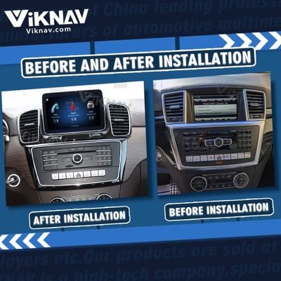 Viknav Car Radio For Mercedes Benz GLE GLS GL ML W166 X166 2012-2019 Vertical Screen HD LCD Touch Screen (NTG 4.5)
