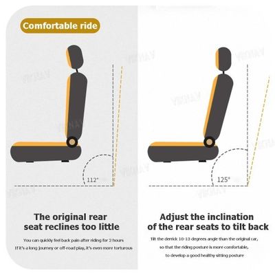 Viknav for Ford F150 2015-2019 Black Adjustment Rear Seat Recline Kit Sets Suitable Seat Adjustment