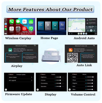 Viknav Linux System Decoder Box Apple Android Wireless Auto CarPlay For Toyota Highlander 2015-2018