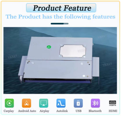 Viknav Linux System Decoder Box Apple Android Wireless Auto CarPlay For Toyota Highlander 2015-2018