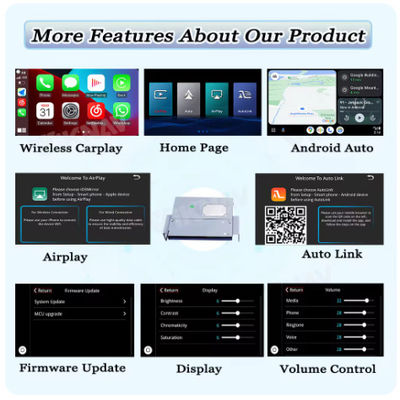 Viknav Linux System Decoder Box Apple Android Wireless Auto CarPlay For Toyota Tundra 2014-2017