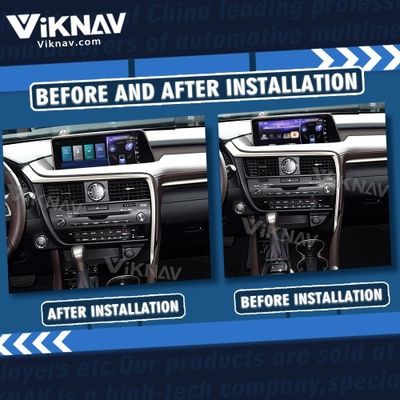 Viknav Fit For Original Car 12.3 Inch Screen Linux System For Lexus RX 2016 2017 2018 2019 Wireless Apple CarPlay