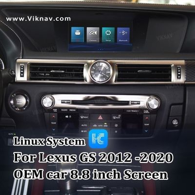 Viknav Linux System For Lexus GS 2012 -2020 Wireless Apple CarPlay Android Auto only support original car 8.8 inch Scree