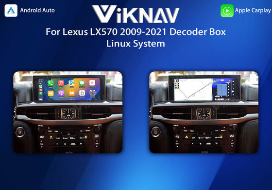 Viknav Linux System For Lexus LX570 2009 -2021 Wireless Apple CarPlay Android Auto Only Support Original Car OEM Screen