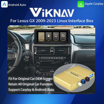 Viknav Linux System For Lexus GX 2009-2023 Wireless Apple CarPlay Android Auto Only Support Original Car OEM Screen