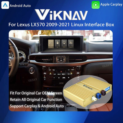 Viknav Linux System For Lexus LX570 2009 -2021 Wireless Apple CarPlay Android Auto Only Support Original Car OEM Screen