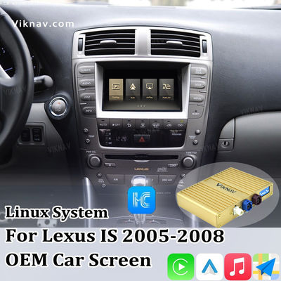 Viknav Linux System For Lexus IS 2005 -2008 Wireless Apple CarPlay Android Auto Only Support Original Car Screen