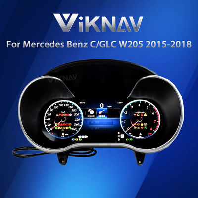 VIKNAV Digital Cluster Car SpeedoMeter For Mercedes Benz C/GLC W205 2015-2018