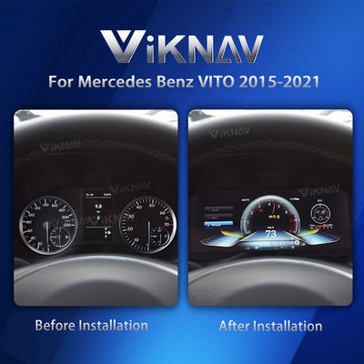 VIKNAV Digital Cluster Car SpeedoMeter For Mercedes Benz VITO 2015-2021