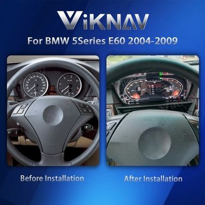 VIKNAV 12.3" Instrument Cluster for BMW 5 Series E60/E61/E63/E64 2004-2009