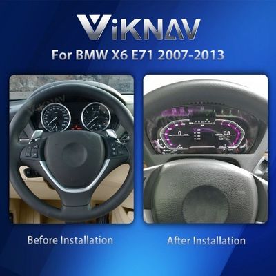 Viknav 12.3" Digital Instrument Cluster for BMW X6 E71 2007-2013