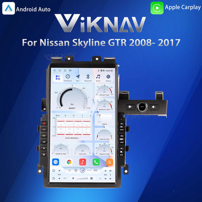 VIKNAV 13.6" Car Radio For Nissan Skyline GTR 2008- 2017 Wirless Carplay GPS Navigation Player