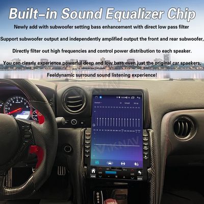 VIKNAV 13.6" Car Radio For Nissan Skyline GTR 2008- 2017 Wirless Carplay GPS Navigation Player