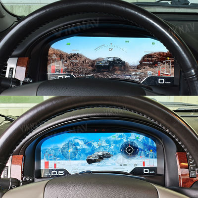 Viknav 15.1 Inch LCD Screen Car Digital Cluster For GMC Yukon Chevrolet Silverado Tahoe Suburban 2007-2013 Linux System Car Digital Speedometer Dashboard Panel Instrument Panel Virtual Cockpit