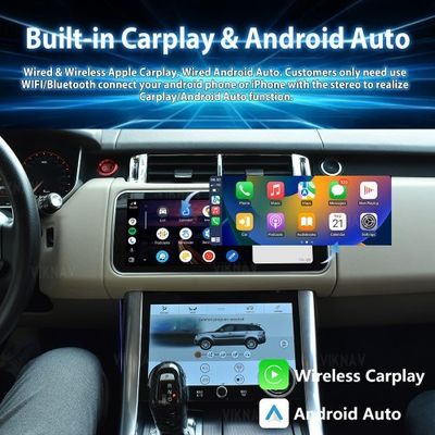 Viknav 12.3 Inch Upgrade Car Radio For Range Rover Sport L494 2013-2017 GPS Navigation Multimedia Player Wireless Carplay Auto Stereo Touch Screen (Red)