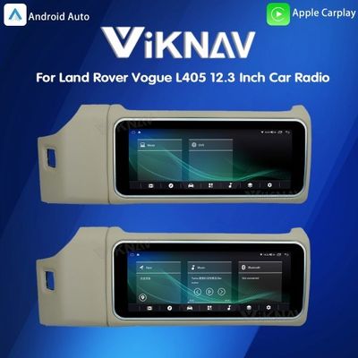 Viknav 12.3 Inch Touch Screen Car Radio For Land Rover Range Rover Vogue L405 2013-2017 Multimedia Player GPS Navigation Head Unit (Beige)