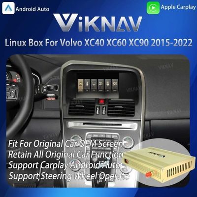 ViKNAV Linux Interface Box for  XC40 XC60 XC90 2015-2022 with Wireless CarPlay