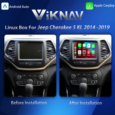 Viknav Linux Interface Box for Jeep Cherokee 2014-2019 with Wireless CarPlay