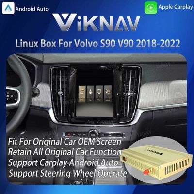 ViKNAV Linux Interface Box for Volvo S90 V90 2018-2022 with Wireless CarPlay