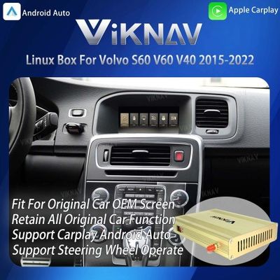 ViKNAV Linux Interface Box for Volvo S60 V60 V40 2015-2022 with Wireless CarPlay