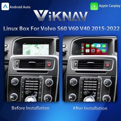 ViKNAV Linux Interface Box for Volvo S60 V60 V40 2015-2022 with Wireless CarPlay