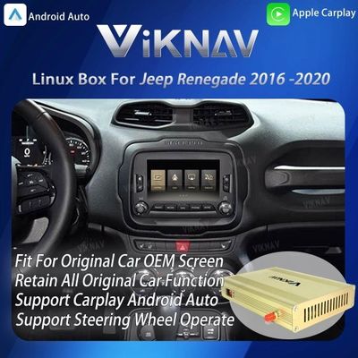 Viknav Linux Interface Box for Jeep Renegade 2016-2020 with Wireless CarPlay