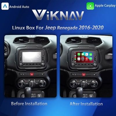 Viknav Linux Interface Box for Jeep Renegade 2016-2020 with Wireless CarPlay