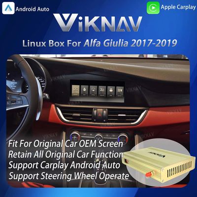 Viknav Linux Interface Box for Alfa Giulia 2017-2019 with Wireless CarPlay Android Auto