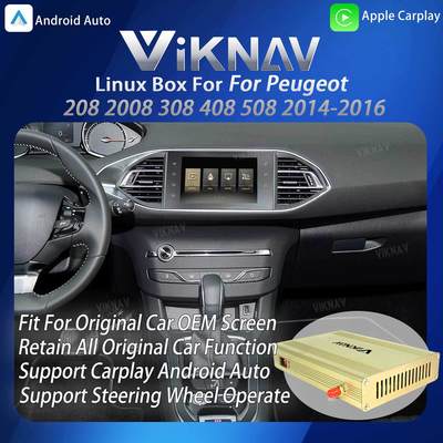 Viknav Linux Interface Box for Peugeot 208 2008 308 408 508 2014-2016