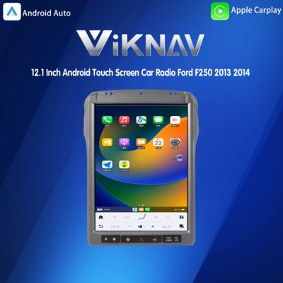 Viknav 12.1Inch Android Touch Screen Car Radio Ford F250 2013 2014 Carplay Auto Stereo Aftermarket Head Unit Video Player