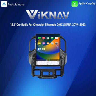 VIKNAV 15.6"Car Radio For Chevrolet Silverado GMC SIERRA 2019-2023 Carplay Android Auto