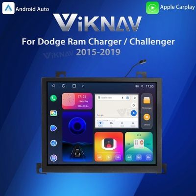 Viknav Car Radio Stereo For Dodge Ram Charger/Challenger 2015-2019 Multimedia Video Player GPS Navigation BT Carplay Head Unit(128GB)