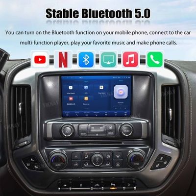 Viknav Upgrade Android Box For Chevrolet Silverado / GMC SIERRA 2014-2018 Wireless Carplay Touch Screen GPS Navigation Multimedia player Auto Stereo Head Unit( OEM 8 Inch)