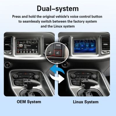 Linux Interface Box for Dodge Challenger 2015-2022 with Wireless Android Auto and Linux System Upgrade