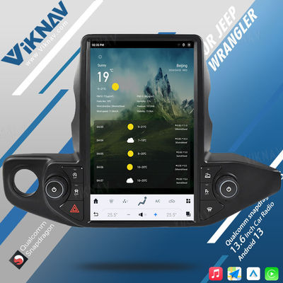 Tesla Style Wrangler Jeep Radio Upgrade 2018-2021 Carplay Head Unit Stereo Replacement