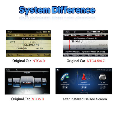 Multimedia GLK Android Screen Mercedes Head Unit For Benz Class X204 2008-2016