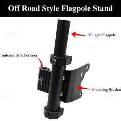 Viknav for Ford F150 2017-2020 2022 Pickup Truck Bed Flag Pole Holder Rack Aluminium Alloy