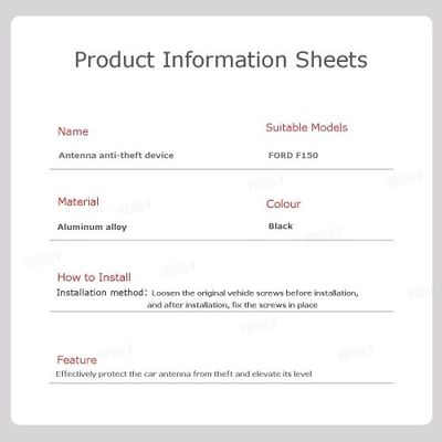 Viknav for Ford F150 Truck Raptor Antenna Bronco Replacement Accessories Anti Theft